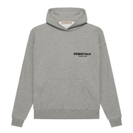 Essentials Fear of God Dark Oatmeal Gray Hoodie