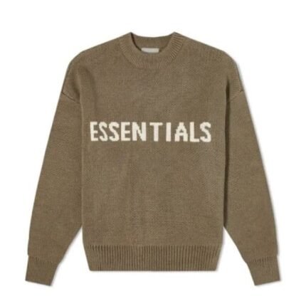 Essentials Round Neck Sweater Brown